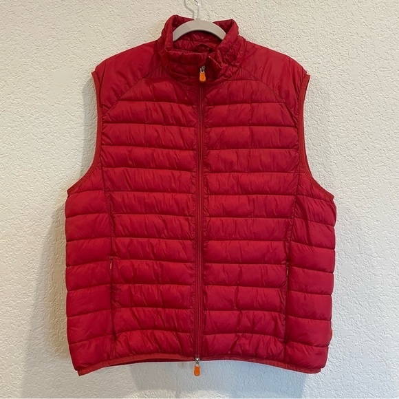 Save the Duck Red Adam Vest - Ultra Light Jacket - Picture 1 of 4